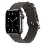 Ersatzarmband aus Silikon mit Bambusgelenk, passend für Apple Watch Series 7 (41 mm), 6, SE, 5 und 4 (40 mm) sowie für Apple Watch Series 7 (45 mm), 6, SE, 5 und 4 (44 mm).