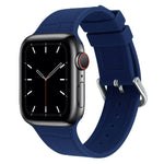 Ersatzarmband aus Silikon mit Bambusgelenk, passend für Apple Watch Series 7 (41 mm), 6, SE, 5 und 4 (40 mm) sowie für Apple Watch Series 7 (45 mm), 6, SE, 5 und 4 (44 mm).