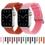 Ersatzarmband aus Silikon mit Bambusgelenk, passend für Apple Watch Series 7 (41 mm), 6, SE, 5 und 4 (40 mm) sowie für Apple Watch Series 7 (45 mm), 6, SE, 5 und 4 (44 mm).