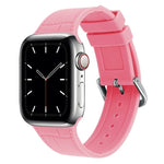 Ersatzarmband aus Silikon mit Bambusgelenk, passend für Apple Watch Series 7 (41 mm), 6, SE, 5 und 4 (40 mm) sowie für Apple Watch Series 7 (45 mm), 6, SE, 5 und 4 (44 mm).