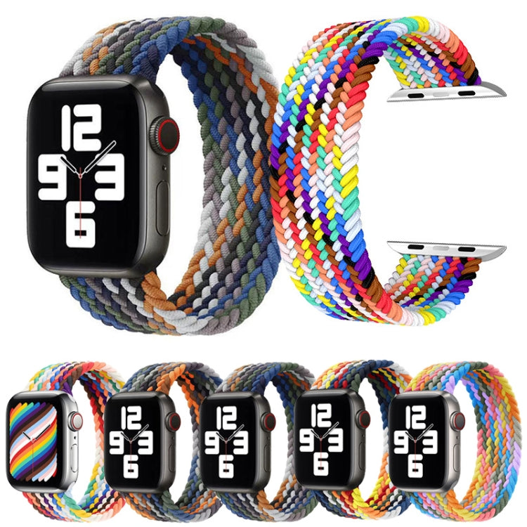 Ersatzarmbänder aus geflochtenem Nylon mit Metallkopf, Größe: XS 135 mm für Apple Watch Series 6 &amp; SE &amp; 5 &amp; 4 44 mm / 3 &amp; 2 &amp; 1 42 mm, XS 135 mm 44 mm / 42 mm