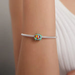 S925 Sterling Silber Mini-Farbfernseher-Perlen DIY Armband Halskette Zubehör, Mini-Farbfernseher