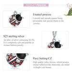 Marienkäfer-Anhänger aus 925er Sterlingsilber – DIY-Armband- und Halskettenzubehör