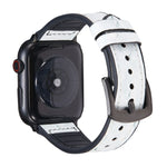 Ersatzarmbänder aus Straußenleder für Apple Watch Series 7 (45 mm), 6, SE, 5, 4 (44 mm), 3, 2, 1 (42 mm), 7 (41 mm), 6, SE, 5, 4 (40 mm) und 3, 2, 1 (38 mm)