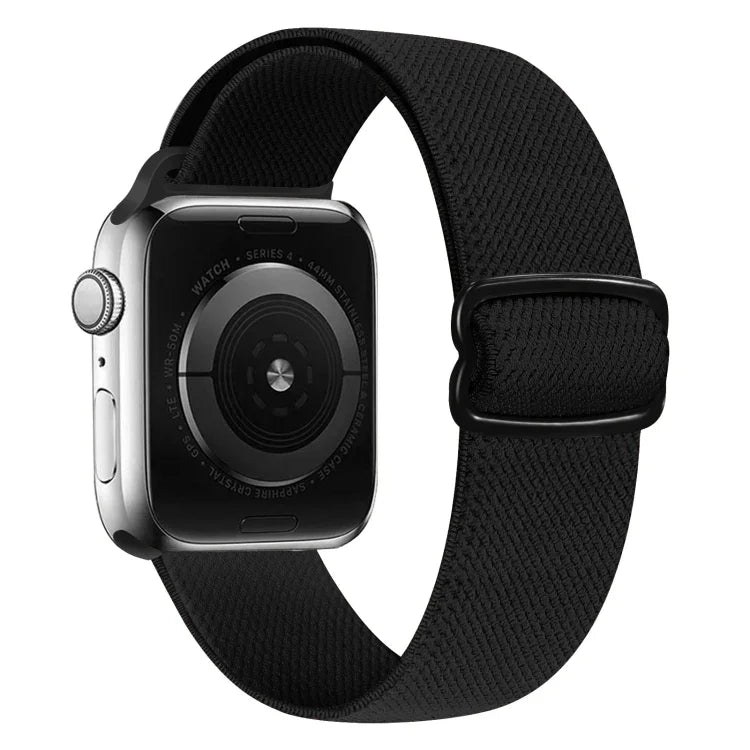 Nylon-Ersatzarmband mit 8-förmiger Schnalle, passend für Apple Watch Series 9, 8 und 7 (41 mm), SE 3, SE 2, 6, SE, 5 und 4 (40 mm), 3, 2 und 1 (38 mm) sowie für Apple Watch Series 7 (45 mm), 6, SE, 5 und 4 (44 mm).