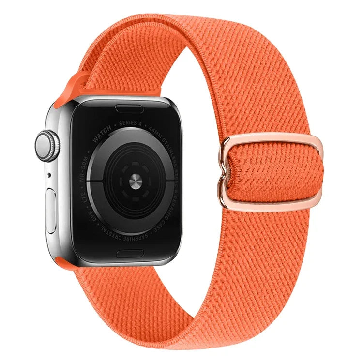 Nylon-Ersatzarmband mit 8-förmiger Schnalle, passend für Apple Watch Series 9, 8 und 7 (41 mm), SE 3, SE 2, 6, SE, 5 und 4 (40 mm), 3, 2 und 1 (38 mm) sowie für Apple Watch Series 7 (45 mm), 6, SE, 5 und 4 (44 mm).
