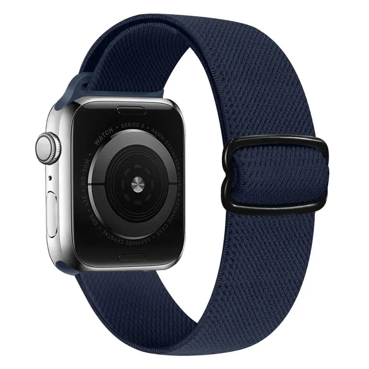 Nylon-Ersatzarmband mit 8-förmiger Schnalle, passend für Apple Watch Series 9, 8 und 7 (41 mm), SE 3, SE 2, 6, SE, 5 und 4 (40 mm), 3, 2 und 1 (38 mm) sowie für Apple Watch Series 7 (45 mm), 6, SE, 5 und 4 (44 mm).