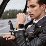 Nylon-Ersatzarmband mit 8-förmiger Schnalle, passend für Apple Watch Series 9, 8 und 7 (41 mm), SE 3, SE 2, 6, SE, 5 und 4 (40 mm), 3, 2 und 1 (38 mm) sowie für Apple Watch Series 7 (45 mm), 6, SE, 5 und 4 (44 mm).
