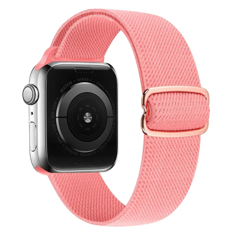 Nylon-Ersatzarmband mit 8-förmiger Schnalle, passend für Apple Watch Series 9, 8 und 7 (41 mm), SE 3, SE 2, 6, SE, 5 und 4 (40 mm), 3, 2 und 1 (38 mm) sowie für Apple Watch Series 7 (45 mm), 6, SE, 5 und 4 (44 mm).