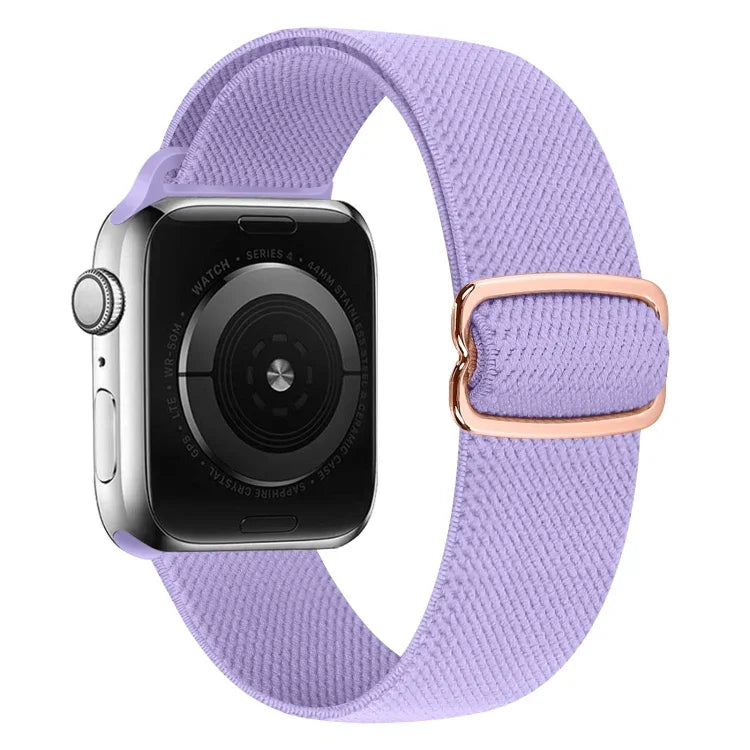 Nylon-Ersatzarmband mit 8-förmiger Schnalle, passend für Apple Watch Series 9, 8 und 7 (41 mm), SE 3, SE 2, 6, SE, 5 und 4 (40 mm), 3, 2 und 1 (38 mm) sowie für Apple Watch Series 7 (45 mm), 6, SE, 5 und 4 (44 mm).