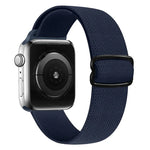 Nylon-Ersatzarmband mit 8-förmiger Schnalle, passend für Apple Watch Series 9, 8 und 7 (41 mm), SE 3, SE 2, 6, SE, 5 und 4 (40 mm), 3, 2 und 1 (38 mm) sowie für Apple Watch Series 7 (45 mm), 6, SE, 5 und 4 (44 mm).