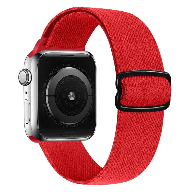 Nylon-Ersatzarmband mit 8-förmiger Schnalle, passend für Apple Watch Series 9, 8 und 7 (41 mm), SE 3, SE 2, 6, SE, 5 und 4 (40 mm), 3, 2 und 1 (38 mm) sowie für Apple Watch Series 7 (45 mm), 6, SE, 5 und 4 (44 mm).