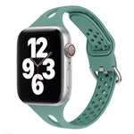 Silicone Replacement Watchbands For Apple Watch Series, 7 45mm / 6 & SE & 5 & 4 44mm / 3 & 2 & 1 42mm, 7 41mm / 6 & SE & 5 & 4 40mm / 3 & 2 & 1 38mm