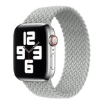 Metallkopf geflochtenes Nylon einfarbig Ersatzarmband Uhrenarmband für Apple Watch Series 6 & SE & 5 & 4 40mm / 3 & 2 & 1 38mm, XS 128mm, S 135mm, M 145mm