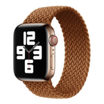 Metallkopf geflochtenes Nylon einfarbig Ersatzarmband Uhrenarmband für Apple Watch Series 6 & SE & 5 & 4 40mm / 3 & 2 & 1 38mm, XS 128mm, S 135mm, M 145mm
