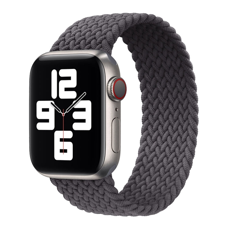 Metallkopf geflochtenes Nylon einfarbig Ersatzarmband Uhrenarmband für Apple Watch Series 6 & SE & 5 & 4 40mm / 3 & 2 & 1 38mm, XS 128mm, S 135mm, M 145mm