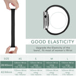 Metallkopf geflochtenes Nylon einfarbiges Ersatzarmband Uhrenarmband für Apple Watch Series 6 & SE & 5 & 4 44mm / 3 & 2 & 1 42mm, XS 135mm, S 145mm, M 155mm