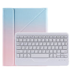 B011 Teilbare Bluetooth Tastatur Lederhülle mit Dreieckshalter & Stifthalter, Für iPad 9,7 2018 & 2017 / Pro 9,7 / Air 2, Für iPad 10,2 2020 & 2019 / Pro 10,5 Zoll / Air 3 10,5 Zoll