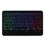 B011S Teilbare Hintergrundbeleuchtete Bluetooth Tastatur Lederhülle mit Dreieckshalter & Stifthalter, Für iPad 9,7 2018 & 2017 / Pro 9,7 / Air 2, Für iPad 10,2 2020 & 2019 / Pro 10,5 Zoll / Air 3 10,5 Zoll