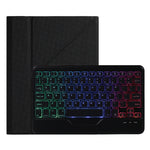 B011S Teilbare Hintergrundbeleuchtete Bluetooth Tastatur Lederhülle mit Dreieckshalter & Stifthalter, Für iPad 9,7 2018 & 2017 / Pro 9,7 / Air 2, Für iPad 10,2 2020 & 2019 / Pro 10,5 Zoll / Air 3 10,5 Zoll