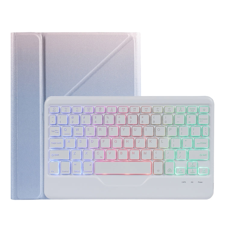 B011S Teilbare Hintergrundbeleuchtete Bluetooth Tastatur Lederhülle mit Dreieckshalter & Stifthalter, Für iPad 9,7 2018 & 2017 / Pro 9,7 / Air 2, Für iPad 10,2 2020 & 2019 / Pro 10,5 Zoll / Air 3 10,5 Zoll