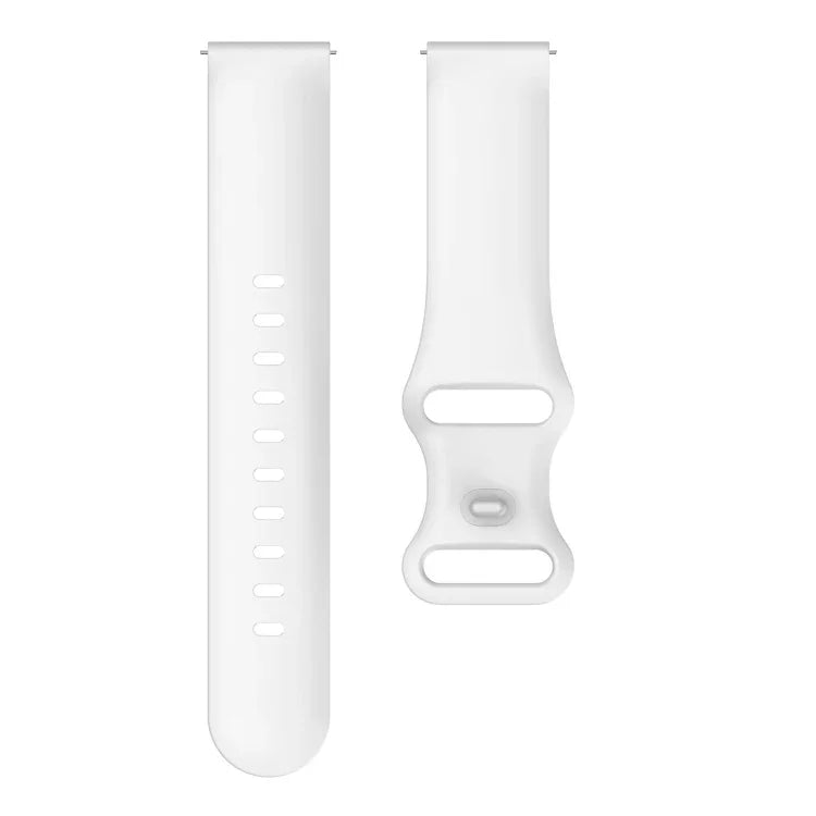Silikon-Ersatzarmband mit Schmetterlingsverschluss, 20 mm für Samsung Galaxy Watch Active 3 (41 mm), 22 mm für Samsung Galaxy Watch Active 3 (45 mm)