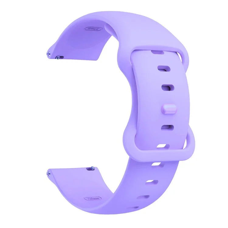 Silikon-Ersatzarmband mit Schmetterlingsverschluss, 20 mm für Samsung Galaxy Watch Active 3 (41 mm), 22 mm für Samsung Galaxy Watch Active 3 (45 mm)