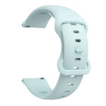 Silikon-Ersatzarmband mit Schmetterlingsverschluss, 20 mm für Samsung Galaxy Watch Active 3 (41 mm), 22 mm für Samsung Galaxy Watch Active 3 (45 mm)