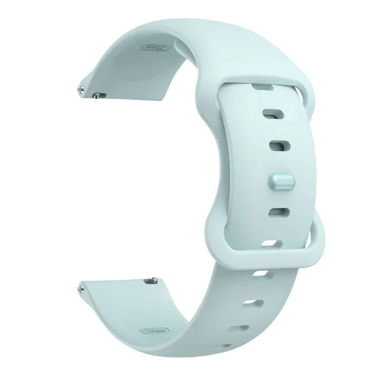 Silikon-Ersatzarmband mit Schmetterlingsverschluss, 20 mm für Samsung Galaxy Watch Active 3 (41 mm), 22 mm für Samsung Galaxy Watch Active 3 (45 mm)