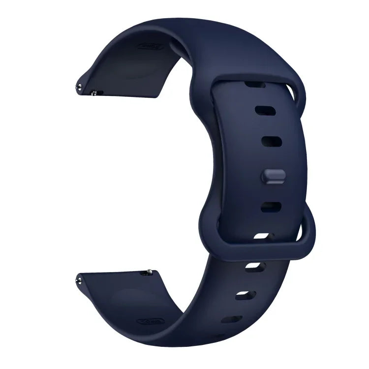 Silikon-Ersatzarmband mit Schmetterlingsverschluss, 20 mm für Samsung Galaxy Watch Active 3 (41 mm), 22 mm für Samsung Galaxy Watch Active 3 (45 mm)