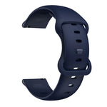 Silikon-Ersatzarmband mit Schmetterlingsverschluss, 20 mm für Samsung Galaxy Watch Active 3 (41 mm), 22 mm für Samsung Galaxy Watch Active 3 (45 mm)