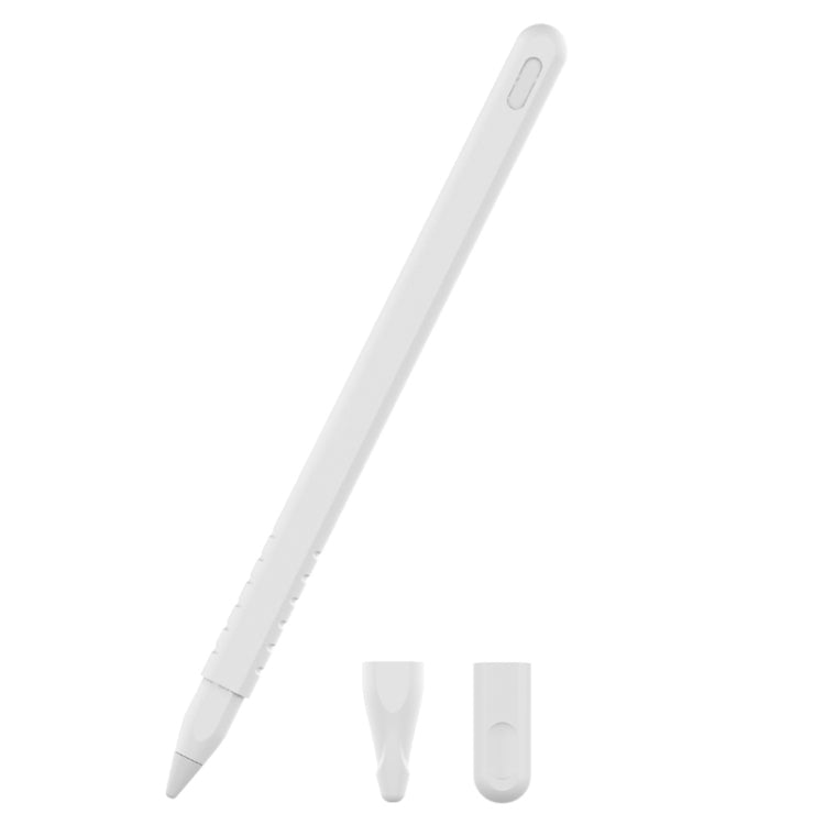 3-in-1 Schutzhüllen-Set aus einfarbigem Silikon für Apple Pencil 2