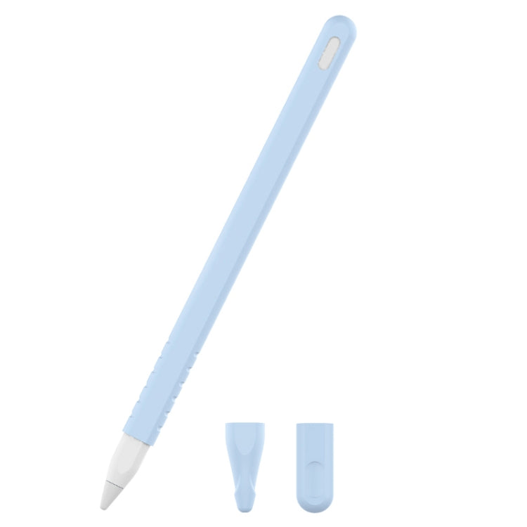 3-in-1 Schutzhüllen-Set aus einfarbigem Silikon für Apple Pencil 2