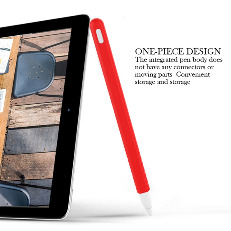 3-in-1 Schutzhüllen-Set aus einfarbigem Silikon für Apple Pencil 2