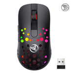 HXSJ T100 10000 DPI RGB Makro-Definition Kabelgebundene kabellose Dual-Modus-Maus