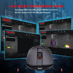 HXSJ T100 10000 DPI RGB Makro-Definition Kabelgebundene kabellose Dual-Modus-Maus