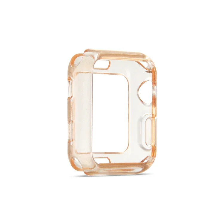 Schutzhülle aus TPU mit Glitzerpuder-Effekt, passend für Apple Watch Series 6 / 5 / 4 / Watch SE (44 mm), Apple Watch Series 3 &amp; 2 &amp; 1 (42 mm), Apple Watch Series 6 / 5 / 4 / Watch SE (40 mm) und Apple Watch Series 3 &amp; 2 &amp; 1 (38 mm).
