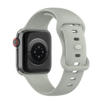 Großes Silikonarmband für Apple Watch Series 7 (41 mm), 6, SE, 5, 4 (40 mm), 3, 2, 1 (38 mm), Größe: Groß; 7 (45 mm), 6, SE, 5, 4 (44 mm), 3, 2, 1 (42 mm), Größe: Groß