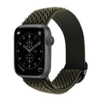 Nylon-Ersatzarmbänder mit Wellenstruktur für Apple Watch Series 7 (45 mm), 6, SE, 5, 4 (44 mm), 3, 2, 1 (42 mm), 7 (41 mm), 6, SE, 5, 4 (40 mm) und 3, 2, 1 (38 mm)