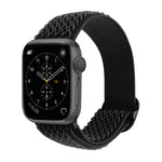 Nylon-Ersatzarmbänder mit Wellenstruktur für Apple Watch Series 7 (45 mm), 6, SE, 5, 4 (44 mm), 3, 2, 1 (42 mm), 7 (41 mm), 6, SE, 5, 4 (40 mm) und 3, 2, 1 (38 mm)