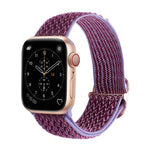 Nylon-Ersatzarmbänder mit Wellenstruktur für Apple Watch Series 7 (45 mm), 6, SE, 5, 4 (44 mm), 3, 2, 1 (42 mm), 7 (41 mm), 6, SE, 5, 4 (40 mm) und 3, 2, 1 (38 mm)
