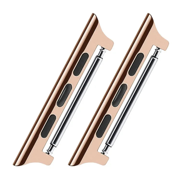 2 Stück Uhrenarmbänder aus Edelstahl mit akustischem Ohrstecker, Breite: 22 mm, passend für Apple Watch Series 6, SE, 5 und 4 (44 mm) sowie 3, 2 und 1 (42 mm).
