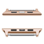 2 Stück Uhrenarmbänder aus Edelstahl mit akustischem Ohrstecker, Breite: 22 mm, passend für Apple Watch Series 6, SE, 5 und 4 (44 mm) sowie 3, 2 und 1 (42 mm).