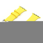 Silikon-Ersatzarmband mit silberner Dornschließe, passend für Apple Watch Series 7 (41 mm), 6, SE, 5 und 4 (40 mm) sowie für Apple Watch Series 7 (45 mm), 6, SE, 5 und 4 (44 mm).