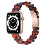 Ovales Ersatzarmband aus Kunstharz, passend für Apple Watch Series 7 (41 mm), 6, SE, 5 und 4 (40 mm) sowie für Apple Watch Series 7 (45 mm), 6, SE, 5 und 4 (44 mm).