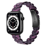 Ovales Ersatzarmband aus Kunstharz, passend für Apple Watch Series 7 (41 mm), 6, SE, 5 und 4 (40 mm) sowie für Apple Watch Series 7 (45 mm), 6, SE, 5 und 4 (44 mm).