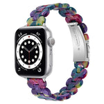 Ovales Ersatzarmband aus Kunstharz, passend für Apple Watch Series 7 (41 mm), 6, SE, 5 und 4 (40 mm) sowie für Apple Watch Series 7 (45 mm), 6, SE, 5 und 4 (44 mm).