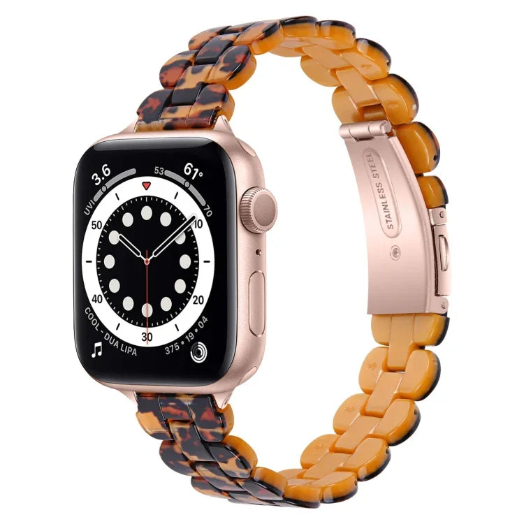 Ovales Ersatzarmband aus Kunstharz, passend für Apple Watch Series 7 (41 mm), 6, SE, 5 und 4 (40 mm) sowie für Apple Watch Series 7 (45 mm), 6, SE, 5 und 4 (44 mm).