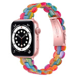 Ovales Ersatzarmband aus Kunstharz, passend für Apple Watch Series 7 (41 mm), 6, SE, 5 und 4 (40 mm) sowie für Apple Watch Series 7 (45 mm), 6, SE, 5 und 4 (44 mm).