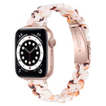 Ovales Ersatzarmband aus Kunstharz, passend für Apple Watch Series 7 (41 mm), 6, SE, 5 und 4 (40 mm) sowie für Apple Watch Series 7 (45 mm), 6, SE, 5 und 4 (44 mm).